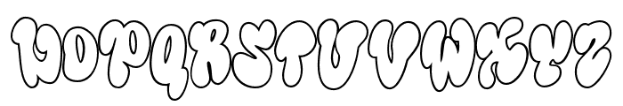 TeenageDecay-Outline Font UPPERCASE