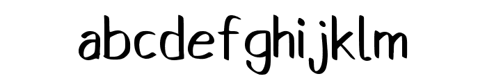 Teguhwan Regular Font LOWERCASE