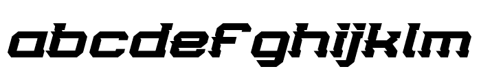 Tekkers2-Italic Font LOWERCASE