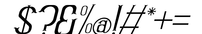 Tekulas Italic Font OTHER CHARS