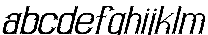 Tekulas Italic Font LOWERCASE