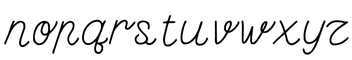 Tello Mallo Italic Font LOWERCASE