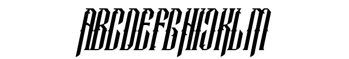 Temenyut-Italic Font UPPERCASE