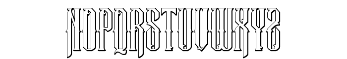 Temenyut-Outline Font UPPERCASE