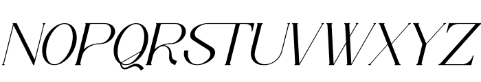Tenaka Italic Font UPPERCASE