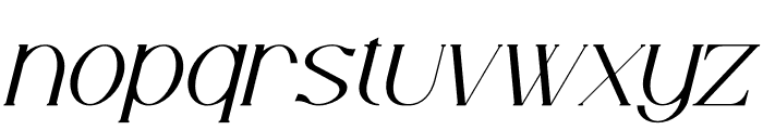 Tenaka Italic Font LOWERCASE