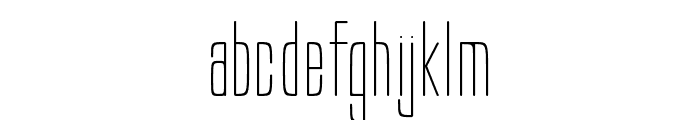 Tenebrous-Thin Font LOWERCASE