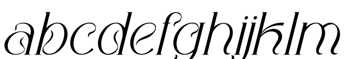 Tenofak Italic Font LOWERCASE