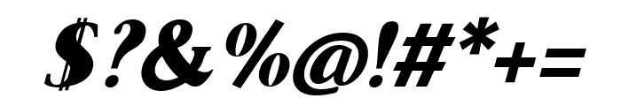 Tesson Black Italic Font OTHER CHARS