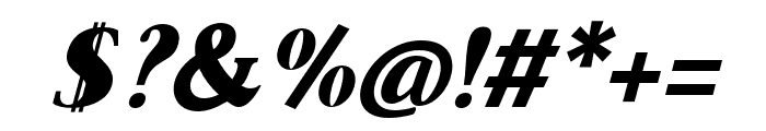 Tesson-BlackItalic Font OTHER CHARS