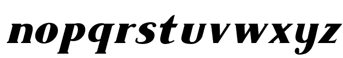 Tesson-BlackItalic Font LOWERCASE