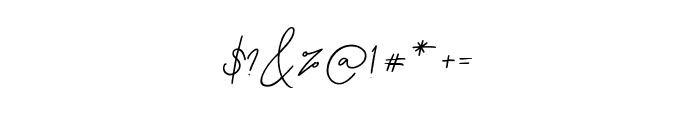 Testudo Signature Font OTHER CHARS