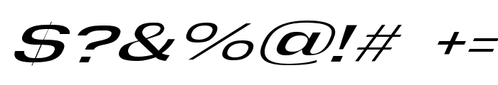 Tetemco Italic Font OTHER CHARS