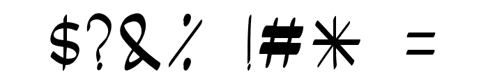 Teubai-Bold Font OTHER CHARS