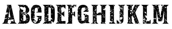 Texas Rough Font UPPERCASE