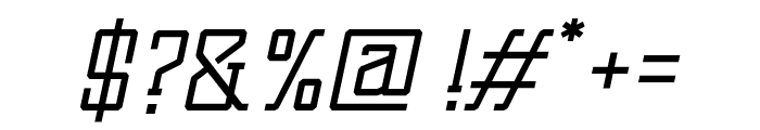 Texaz Italic Font OTHER CHARS
