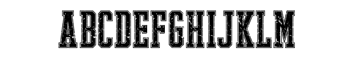 Texture Varsity Alphabet Font UPPERCASE