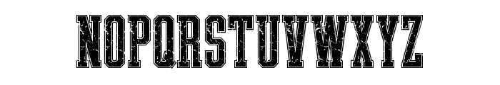 Texture Varsity Alphabet Font UPPERCASE