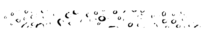 Texture Water Drops Font LOWERCASE
