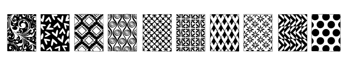 Thai pattern Font OTHER CHARS