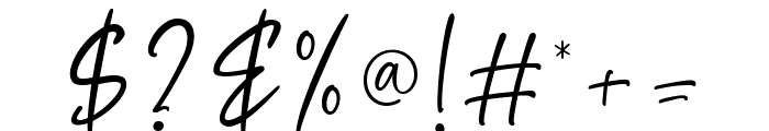 Thalisar Handwritten Font OTHER CHARS