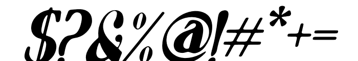 Thanisth Italic Font OTHER CHARS