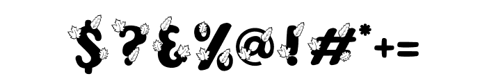 Thanksgiving Joy Leaf Font OTHER CHARS
