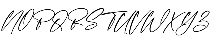The Adams Italic Font UPPERCASE