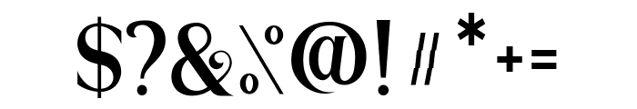 The Atlantic Style Font OTHER CHARS