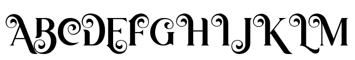 The Atlantic Style Font UPPERCASE