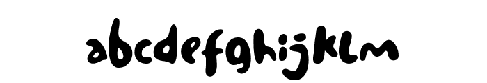 The Baby Moon Regular Font LOWERCASE