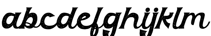 The Bad Vintage Texture Font LOWERCASE
