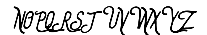 The Bangles Italic Font UPPERCASE