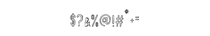 The Bangles Outline Regular Font OTHER CHARS