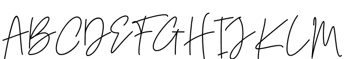 The Barthon Signature Font UPPERCASE