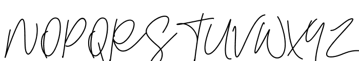 The Barthon Signature Font UPPERCASE