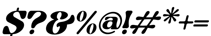 The Beatrik Italic Font OTHER CHARS