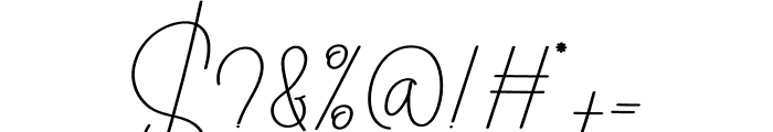 The Beauty Signature Font OTHER CHARS