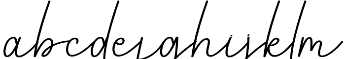 The Beauty Signature Font LOWERCASE