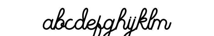 The Beautyline Font LOWERCASE