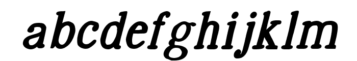 The Benevolent Bold Italic Font LOWERCASE