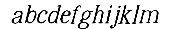 The Benevolent Italic Font LOWERCASE