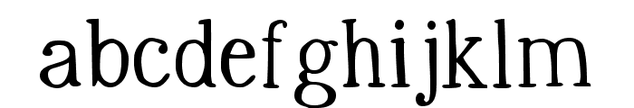 The Benevolent Regular Font LOWERCASE