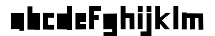 The Bicubic Regular Font LOWERCASE