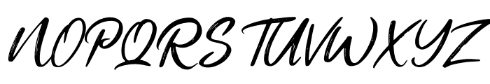 The Black Italic Font UPPERCASE