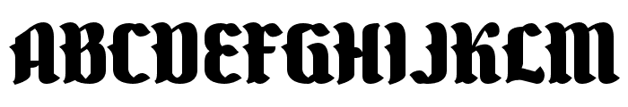 The Black Knight Font UPPERCASE