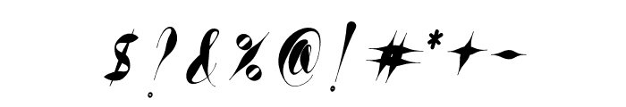 The Black Mamba Bold Italic Font OTHER CHARS