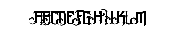The Black Veil Alt 3 Font UPPERCASE
