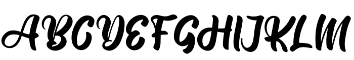 The Blacky Font UPPERCASE