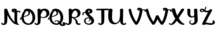 The Blush Font UPPERCASE